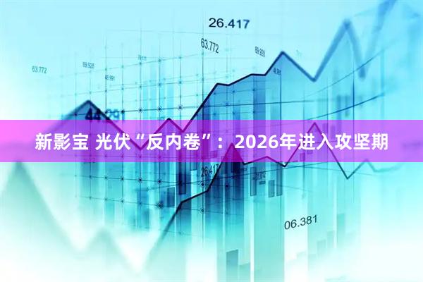 新影宝 光伏“反内卷”：2026年进入攻坚期